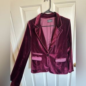 Vici Collection crushed velvet blazer